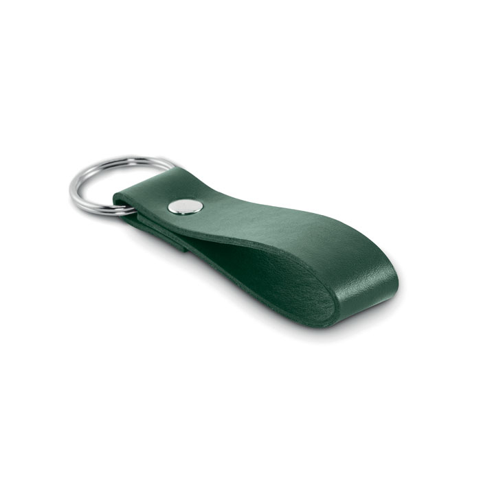 Porte-clés à boucle en PU personnalisé STROKEY Vert foncé